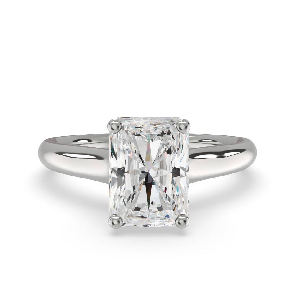 Elegant Radiant Diamond Engagement Ring - Diamond Heaven