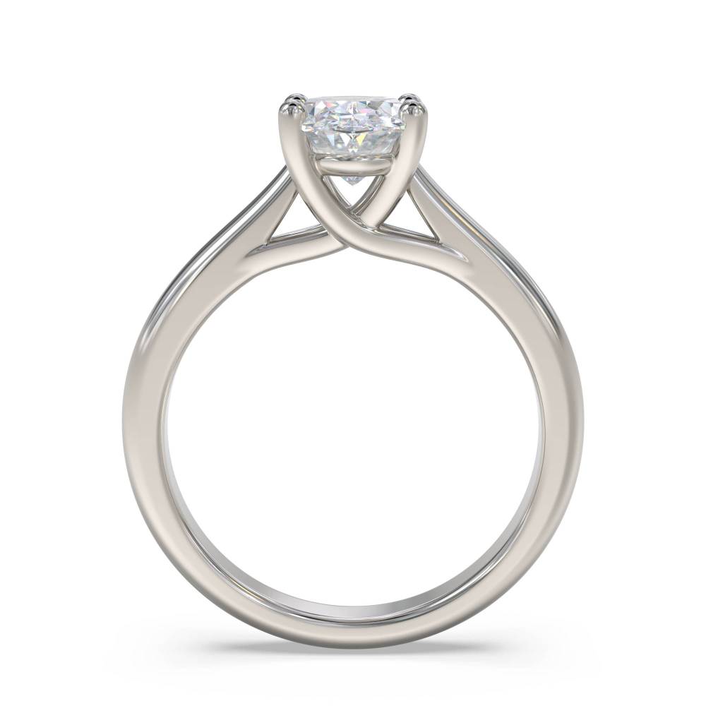 Modern Oval Diamond Engagement Ring P