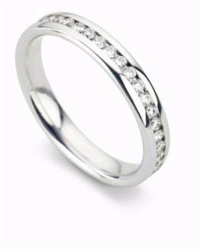 3.5mm Full Set Round Diamond Wedding Ring W