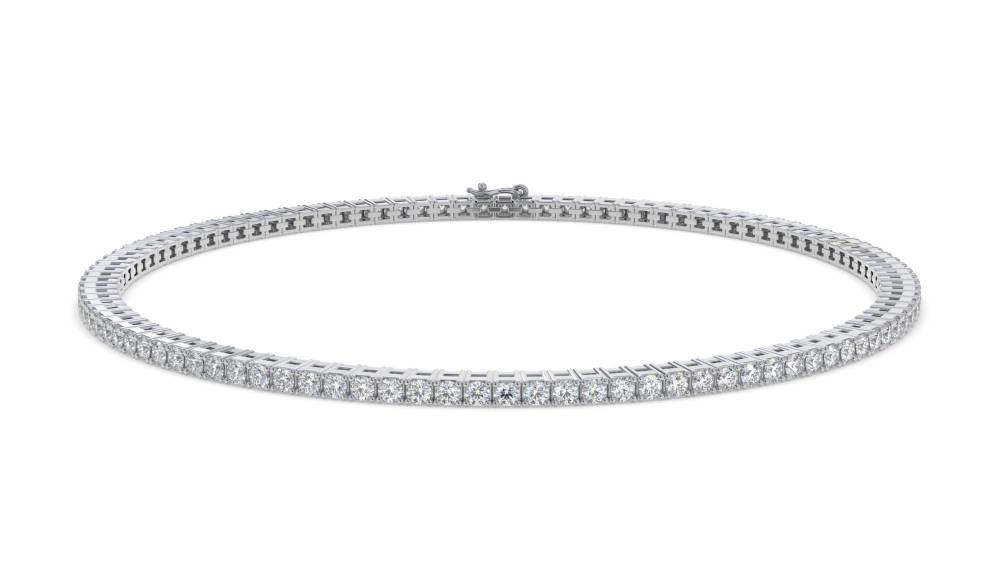 Classic Single Row Diamond Tennis Bracelet W