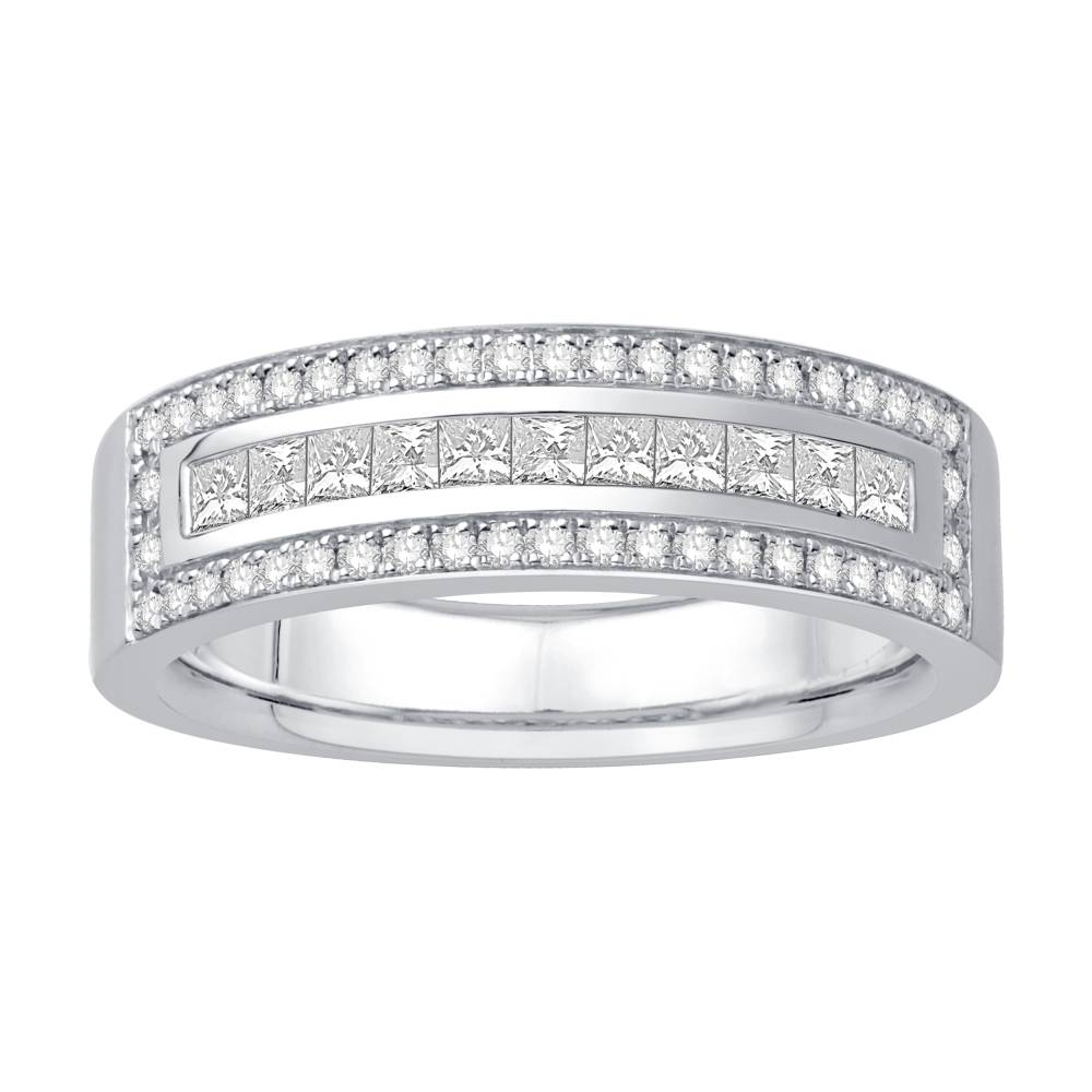 Mens Diamond Set Wedding Band W