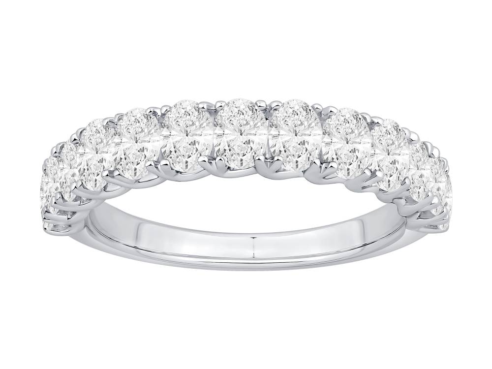 1.10Ct Oval Diamond Four Claw Eternity Ring W