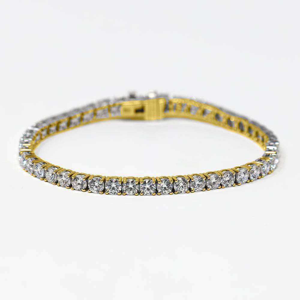 LAB GROWN 1.50ctVVS/DE Round Diamond Tennis Bracelet