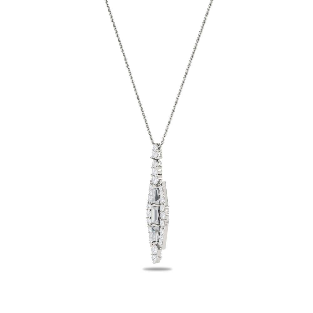 1.07ct Large Reflection Pendant And Chain P