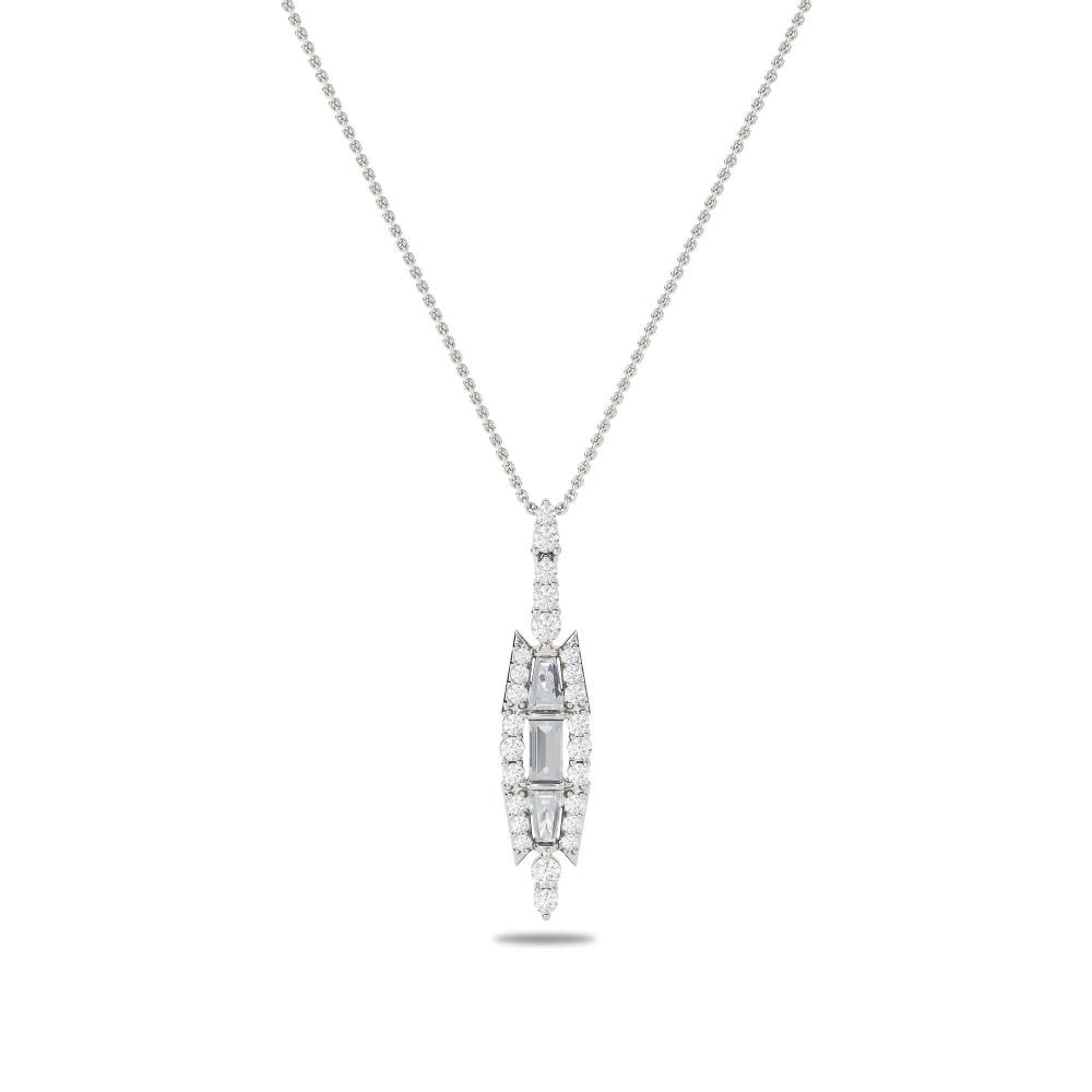 1.07ct Large Reflection Pendant And Chain P