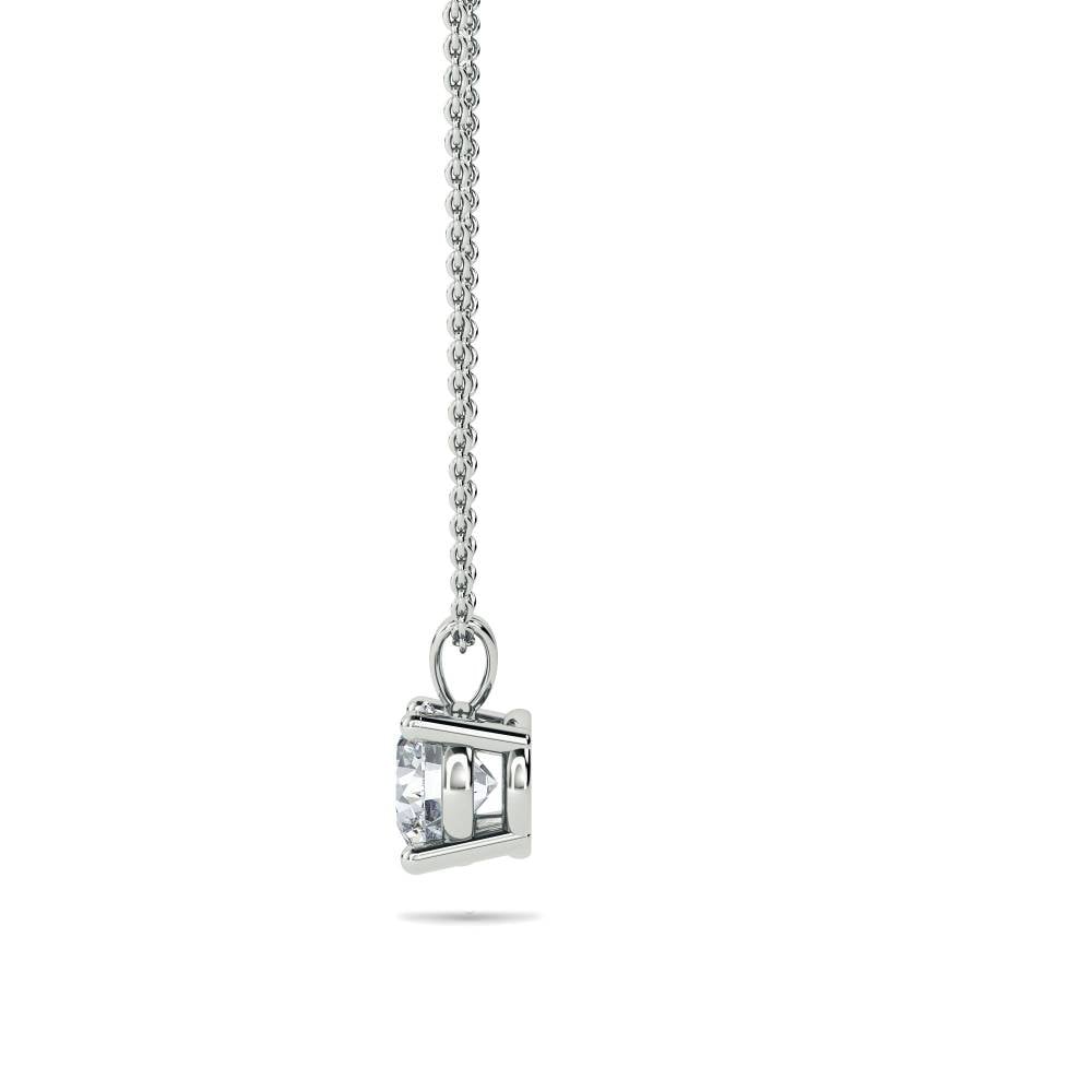 Classic Round Diamond Solitaire Pendant W