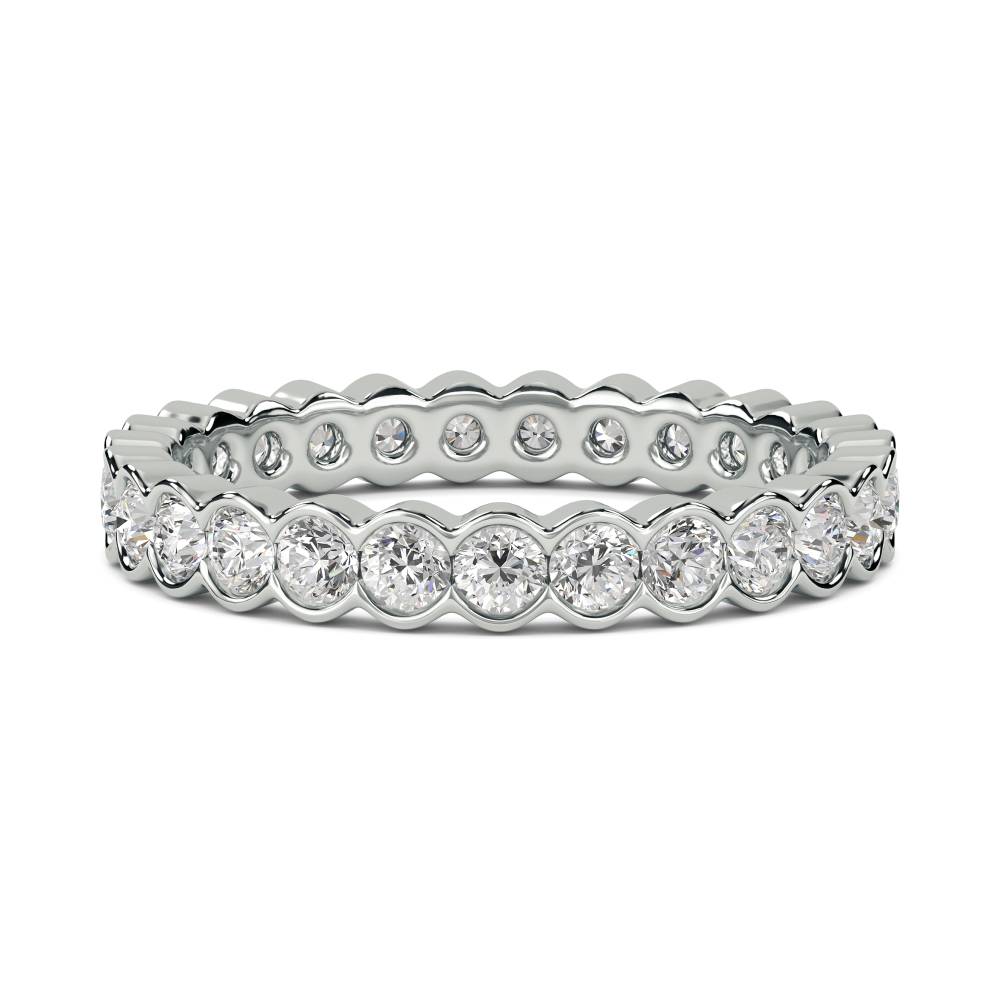 1.00ct Elegant Round Diamond Full Eternity Ring W