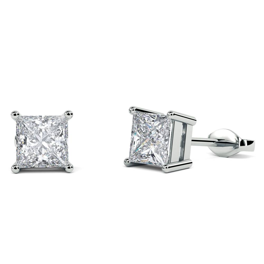 0.15 SI/G-H Traditional Princess Diamond Stud Earrings P