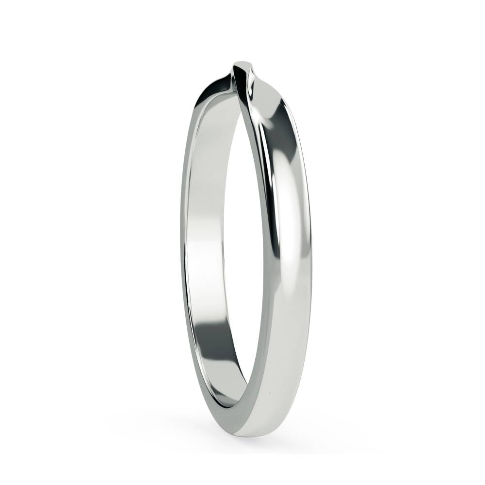 3mm Plain Shaped Wedding Band W