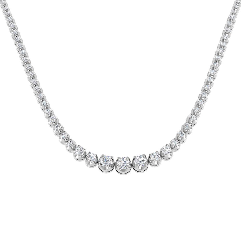 4.75ct VS/FG Round Diamond Tennis Necklace W