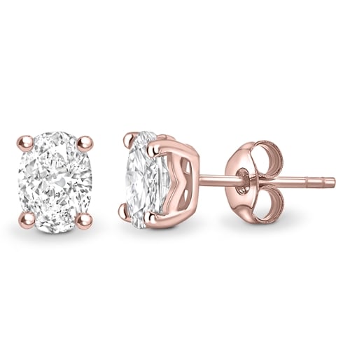 Lb Exclusive 14K Rose Gold 0.15 ct Diamond Earrings AER-15711R - Jewelry,  LB Exclusive - Jomashop