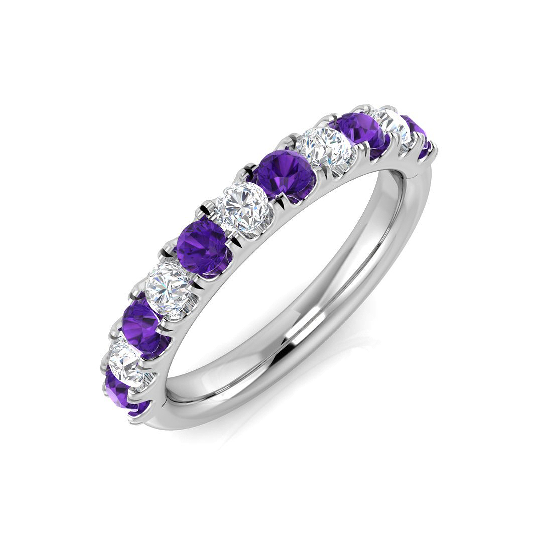 Amethyst Eternity Rings