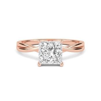 Princess Cut Solitaire Engagement Rings | Diamond Heaven