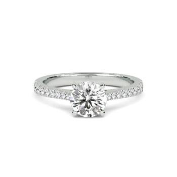 Shoulder Set Engagement Rings | Diamond Heaven