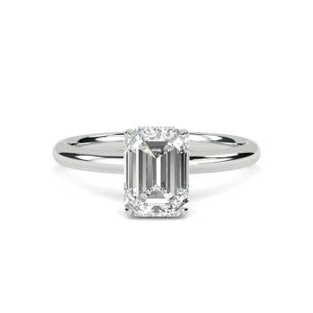 Emerald Cut Diamond Rings