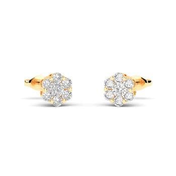 7 Stone Flower Diamond Earring 0.75 Carat In 950 Platinum | Fascinating  Diamonds